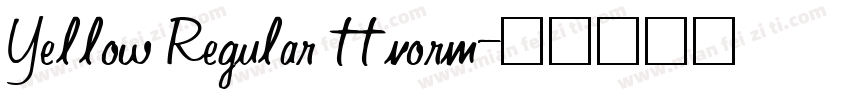 Yellow Regular ttnorm字体转换